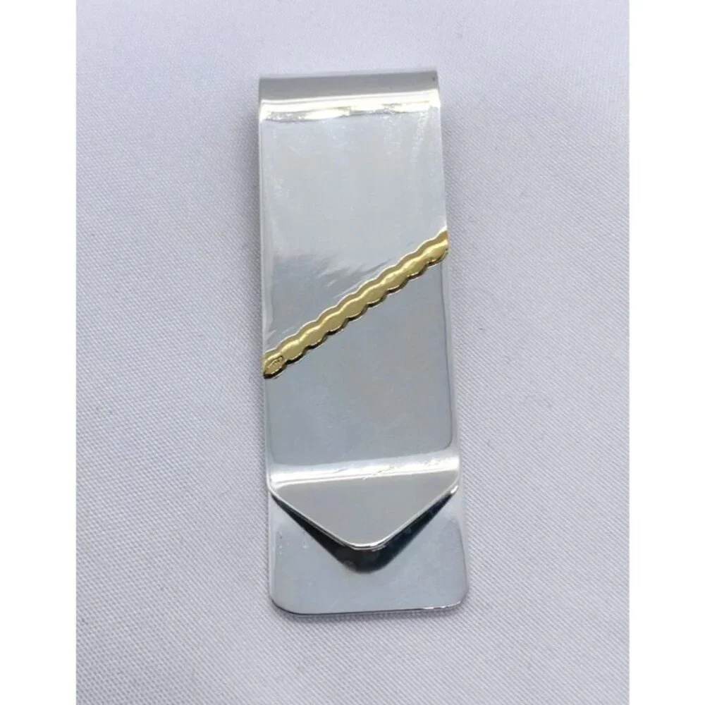 Tiffany & Co Sterling Silver 925 18K Money Clip 19.4 Grams